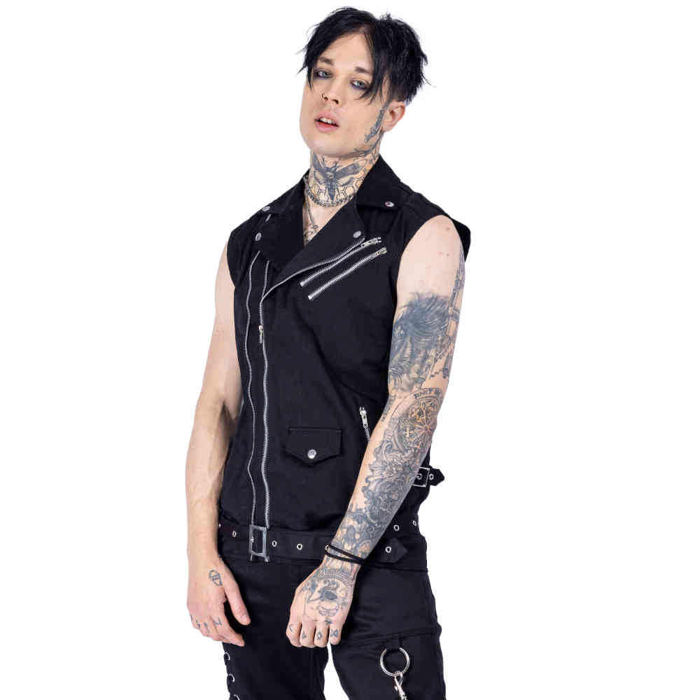 Vixxsin - Dante Mouwloos jacket - Zwart
